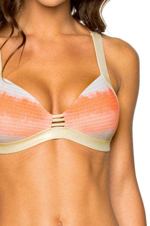 Luli Fama Los Flamencos Push Up Halter Top